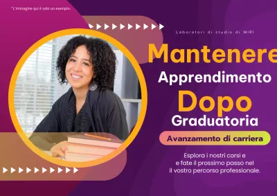 Lavoro geometrico viola e arancione Carriera Istruzione Pubblicità