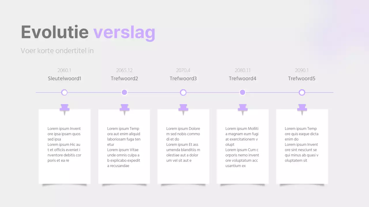 Een eenvoudig verslag in mauve en grijs