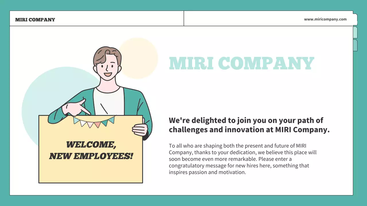 Teal Simple Office Guidebook Presentation