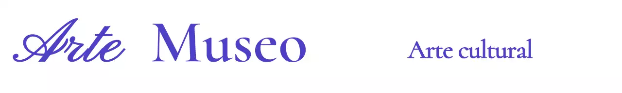 Logotipo de museo con un concepto cursivo elegante