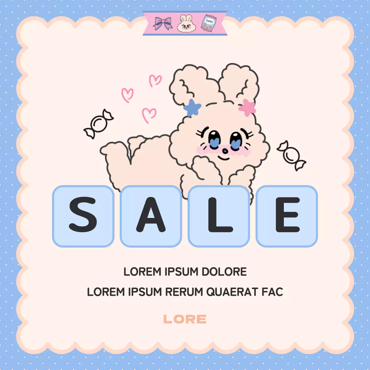 Un simpatico annuncio di San Valentino in rosa e azzurro