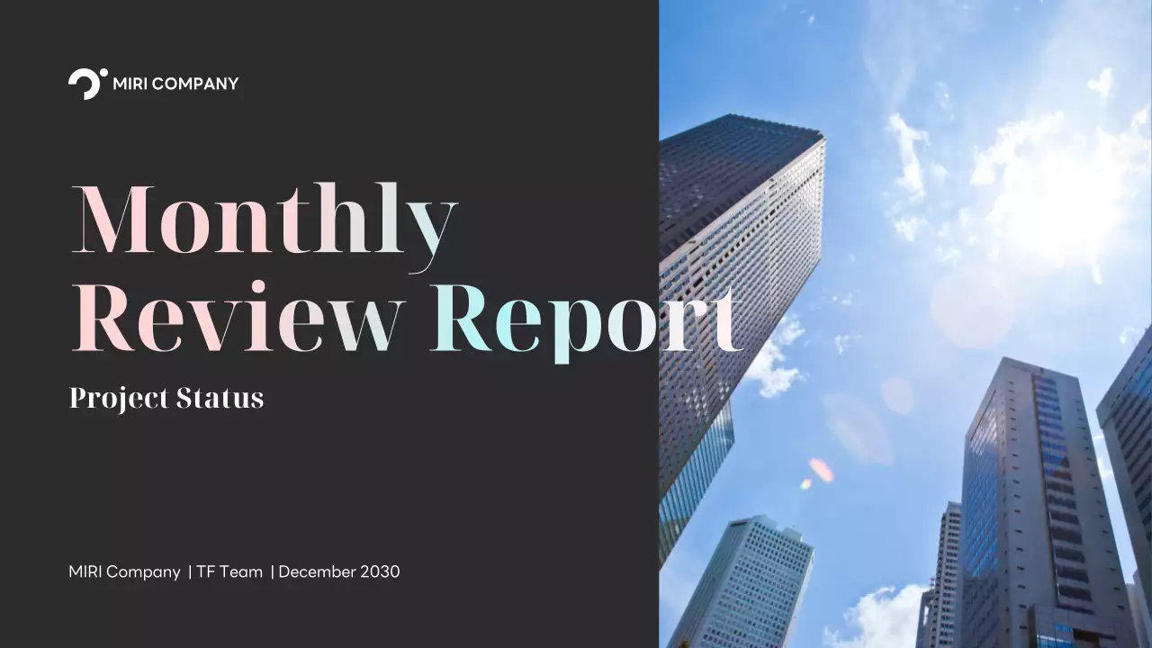 Black Professional Project Report Presentation