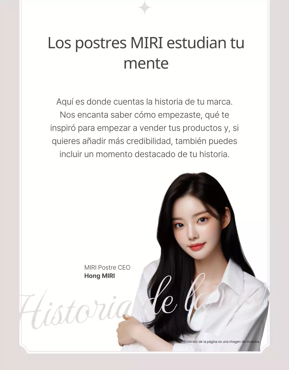 Promover un pastel clásico de panadería en beige