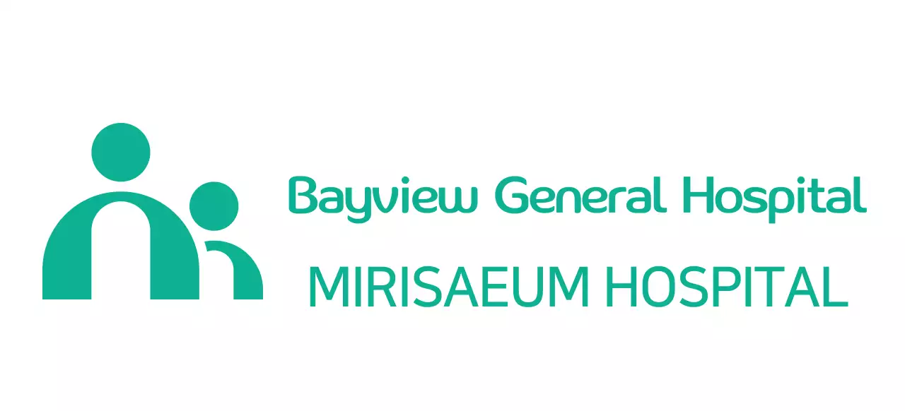 Hospital logo with a simple illustration concept