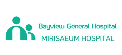 Hospital logo with a simple illustration concept