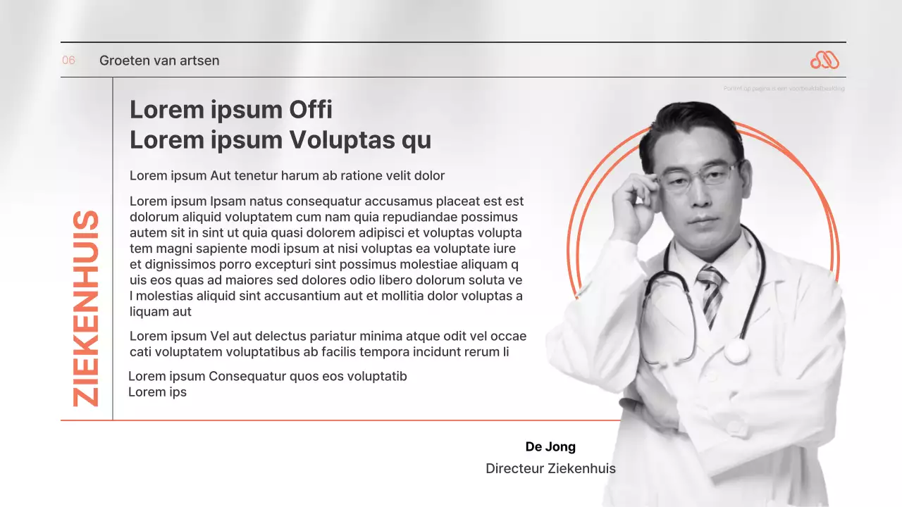 Een eenvoudige, oranje-en-zwart-witte sollicitatiebrief