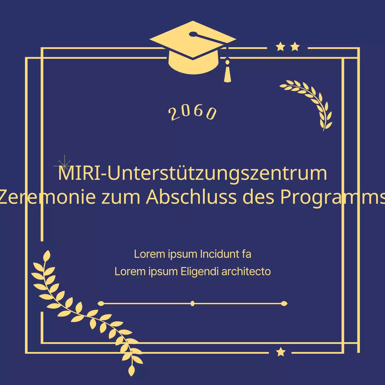 Ein klassischer Abschlussball in Marine und Gold