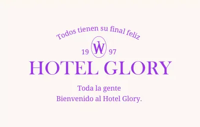 Concepto de hotel de lujo con fuentes con gracias y diseño de texto