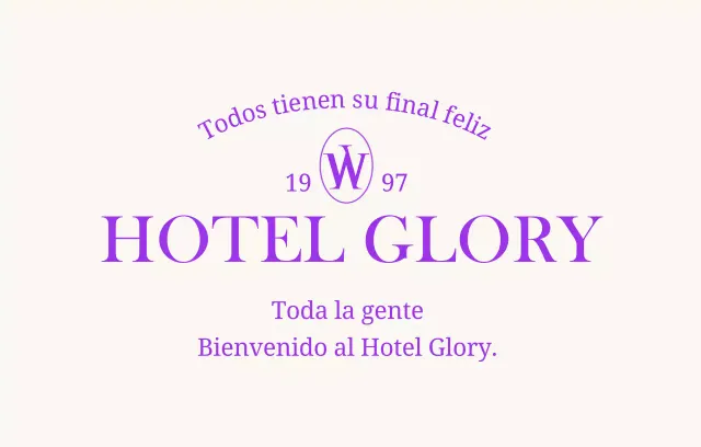 Concepto de hotel de lujo con fuentes con gracias y diseño de texto