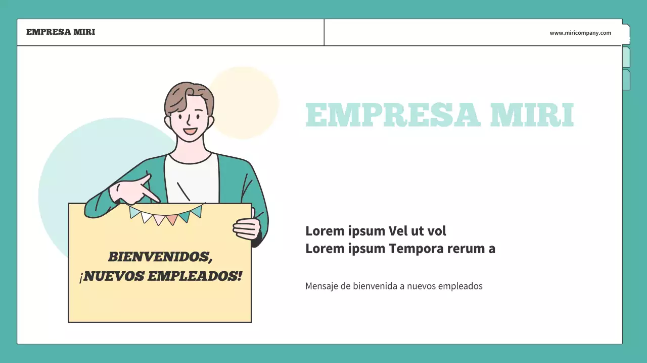 Formación sencilla en RRHH explicada en menta y amarillo