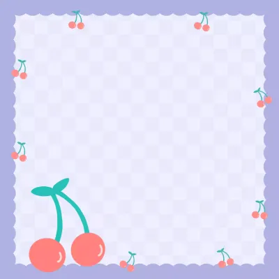 Bonitos blocs de notas de cerezas en morado y rosa