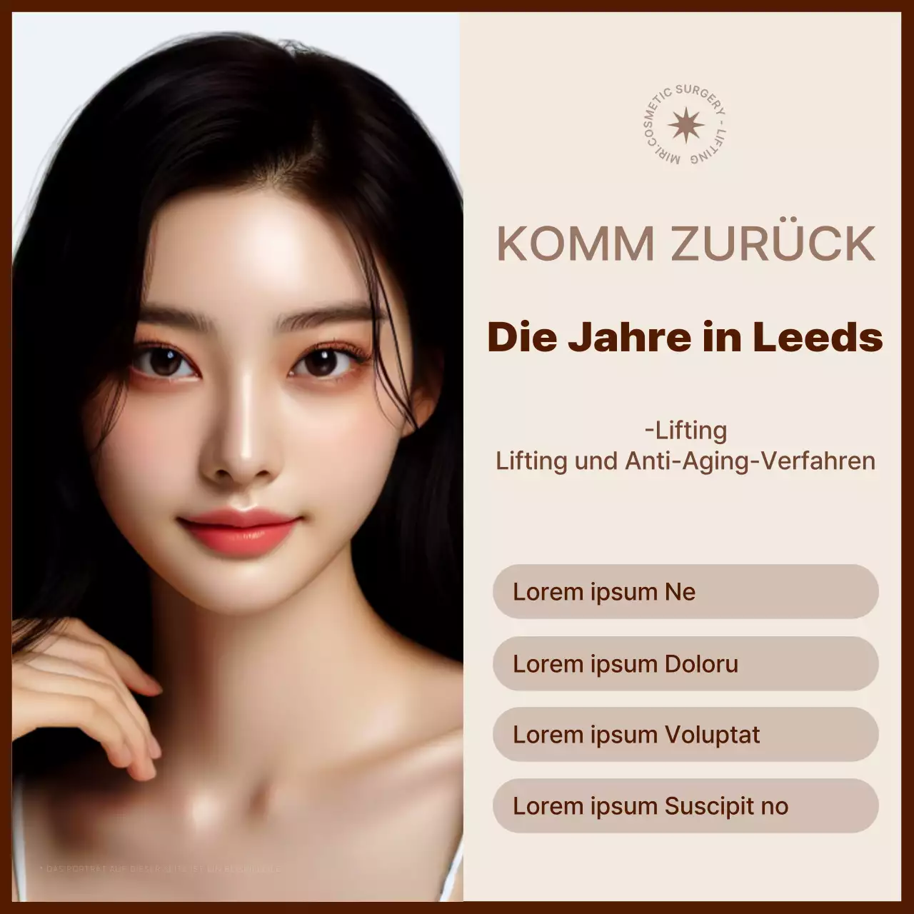 Förderung moderner Hebeverfahren in Beige und Braun