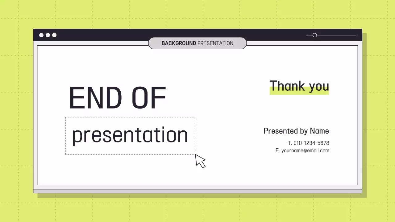 그린 모던 가이드 프레젠테이션