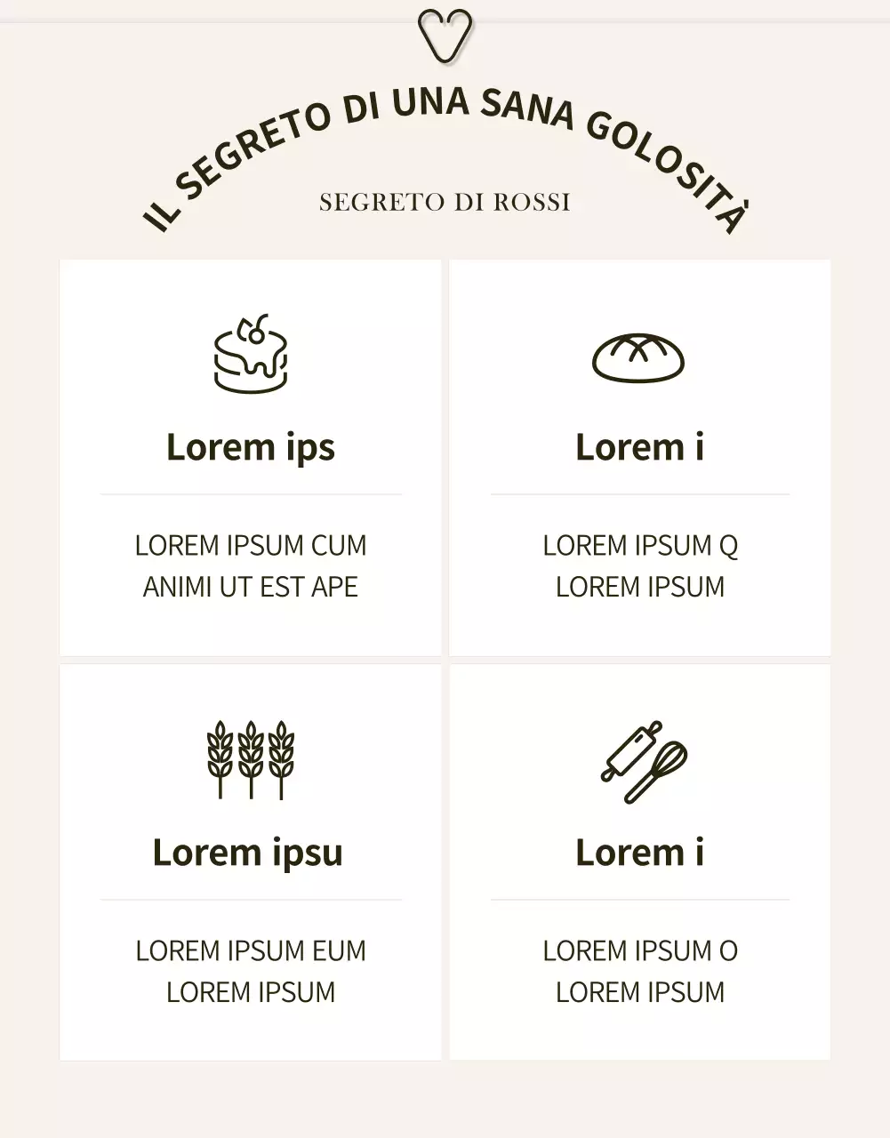 Promuovere un evento di panificazione moderna in nero e beige