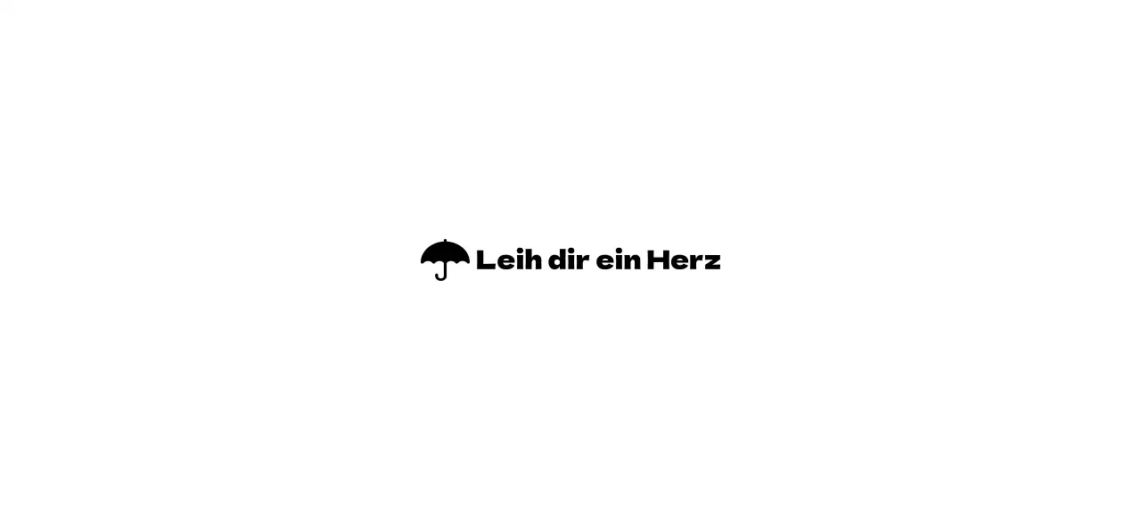 Gestalten Sie einen Mietservice mit einem Regenschirm-Symbol