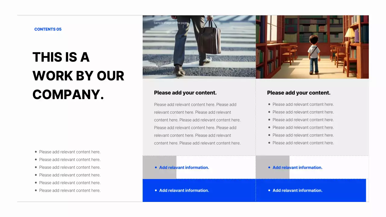 블루 모던 회사 프리젠테이션