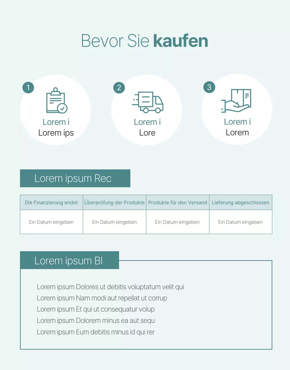 Ein einfaches grünes und minziges tumblr-Produkt fördern