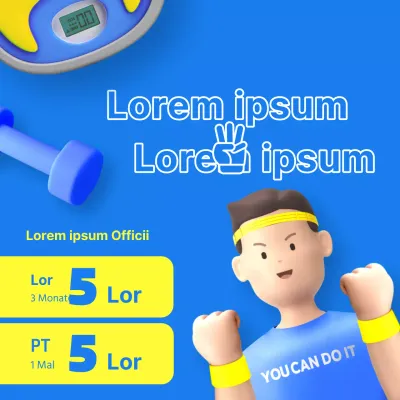 Förderung eines gelb-blauen Turnfestes