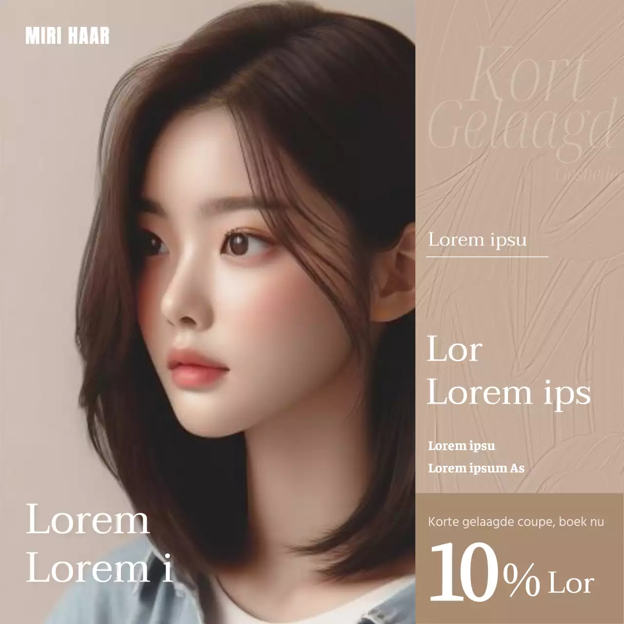 Bevorder luxueuze kapsels in beige en bruin