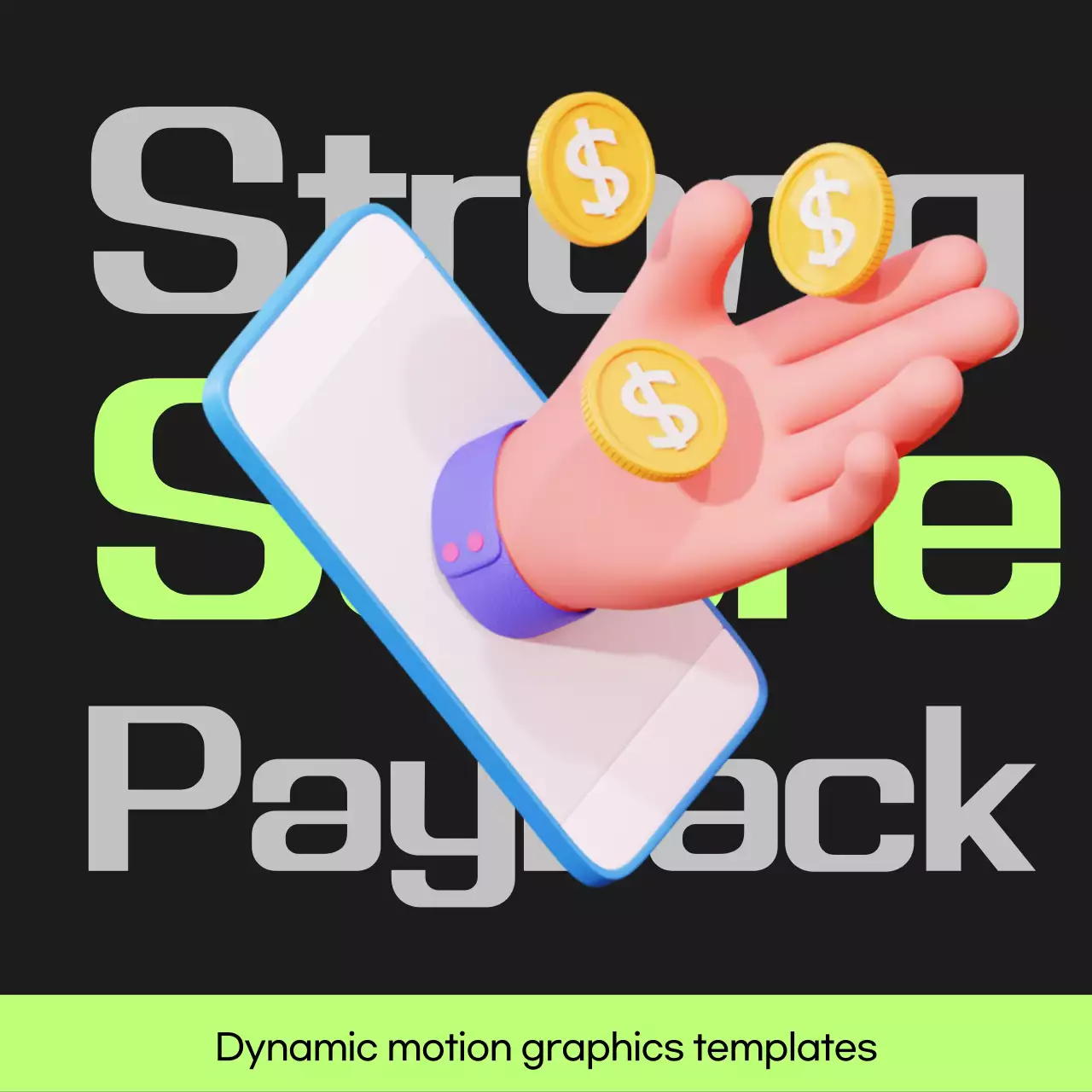 Bài đăng hoàn vốn điểm cyberpunk màu đen và xanh nhạt