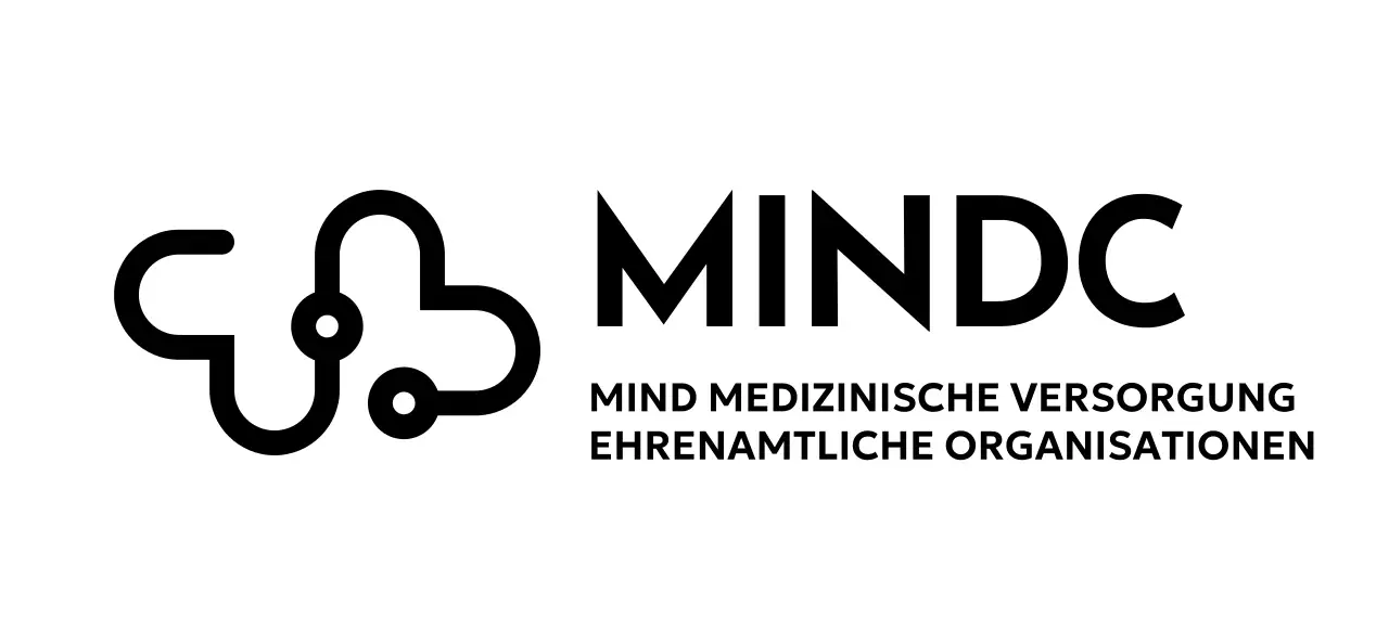 Entwerfen Sie eine Freiwilligenorganisation mit einem Symbol, das ein Herz und ein Stethoskop zeigt