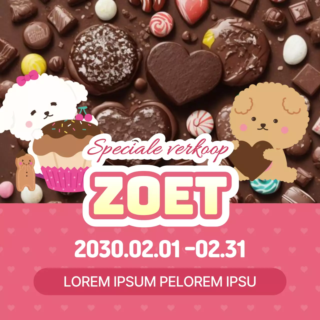 Promoot Valentijnsdag in wit en roze