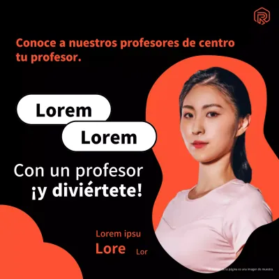 Promociona las zapatillas de moda en negro y naranja