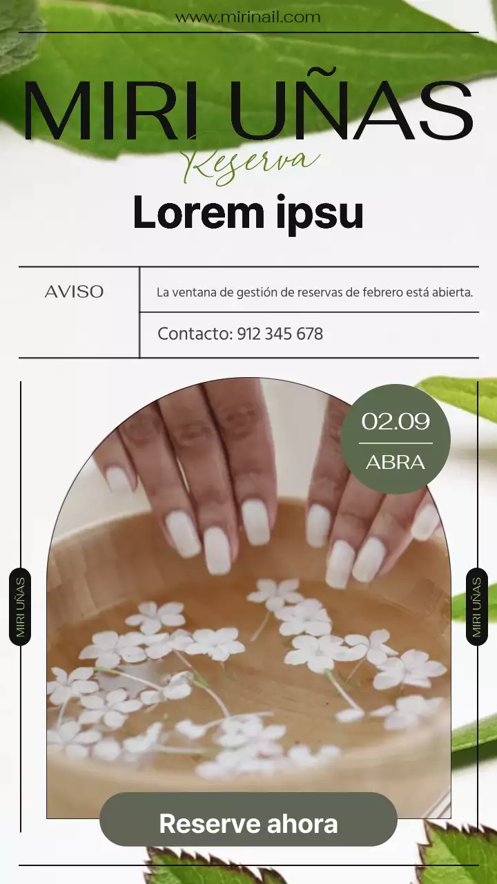 Anuncio de programación natural verde