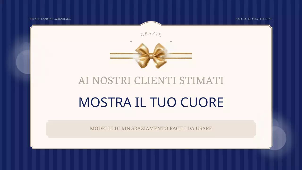 Una semplice cartolina d'auguri firmata in blu navy e avorio