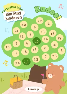 Schattige compliment stickerhoes in chartreuse