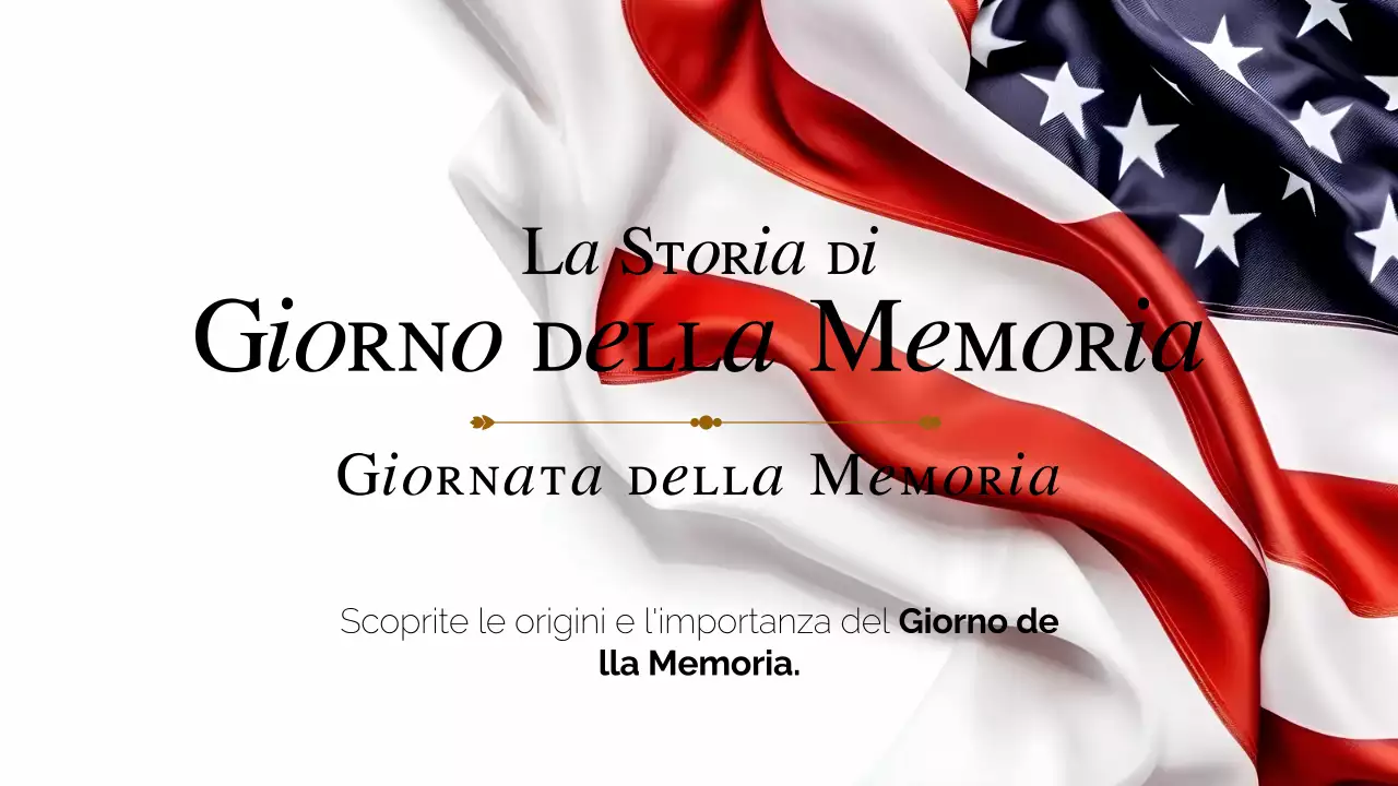 Presentazione della storia classica bianca e rossa della Giornata della Memoria