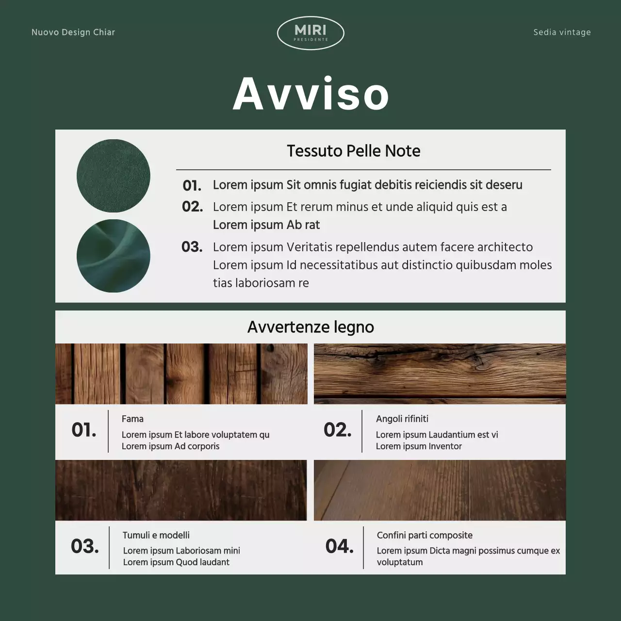 Una sedia semplice in grigio e verde