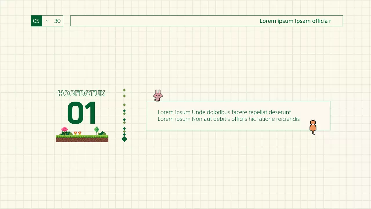 Groen, retro gamegevoelig verslag