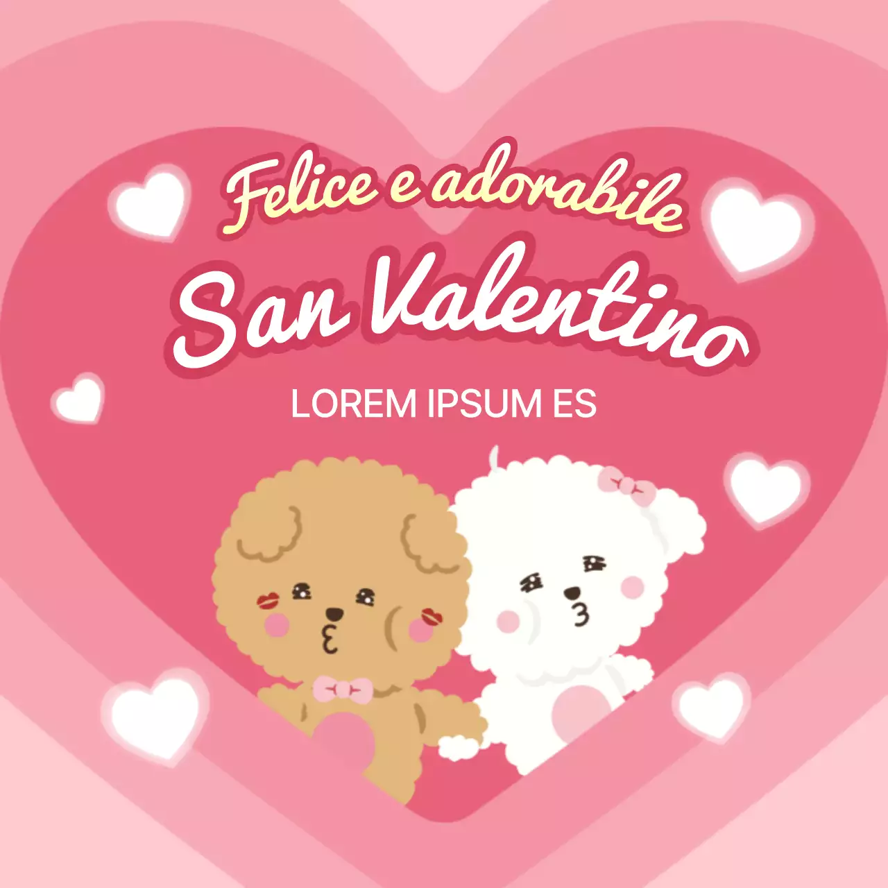 Promuovere San Valentino in bianco e rosa