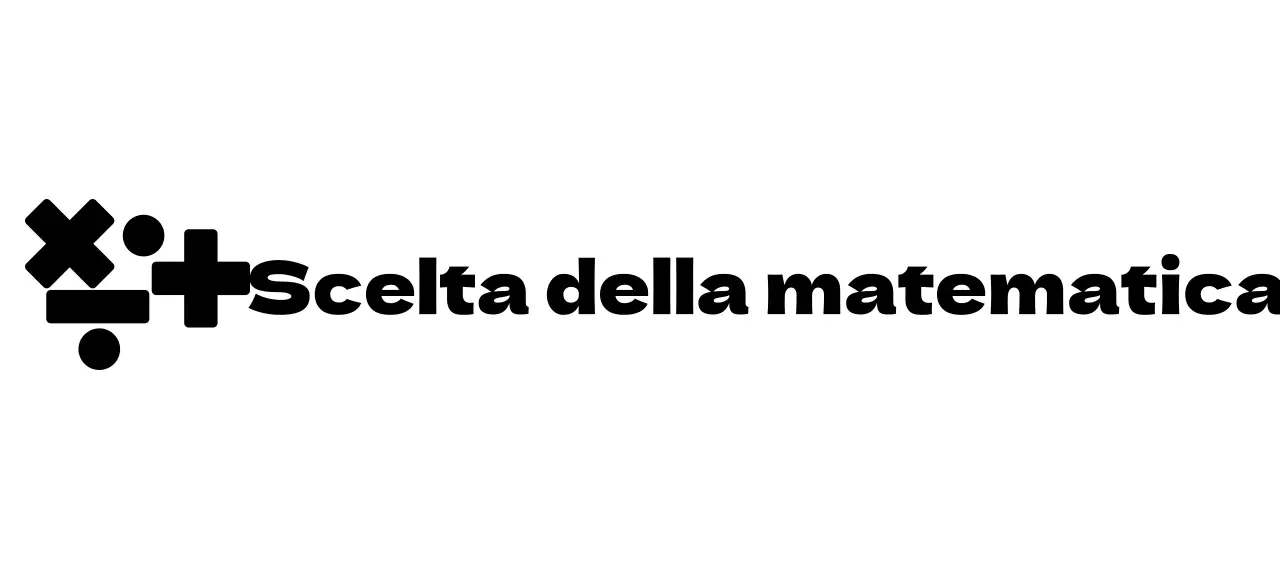 Concetto di logo della scuola di matematica con simbolo della matematica