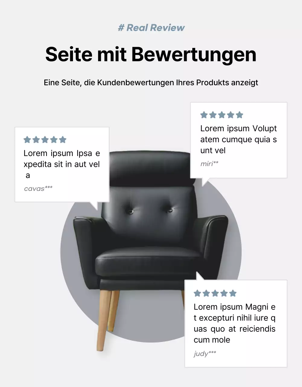 Förderung von Produkten zum Verkauf einfacher grauer und blauer Möbel