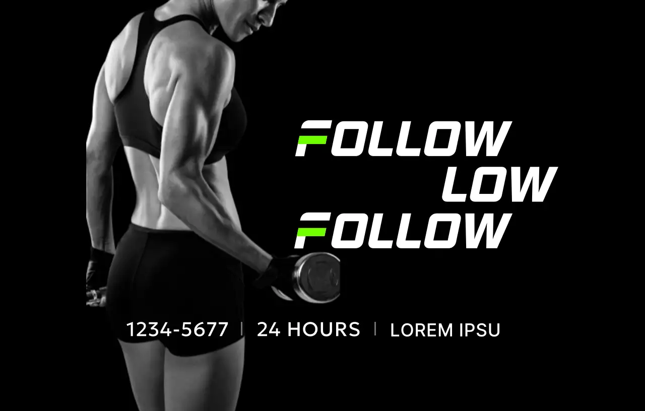 Kesehatan dengan foto hitam putih dan nuansa sporty