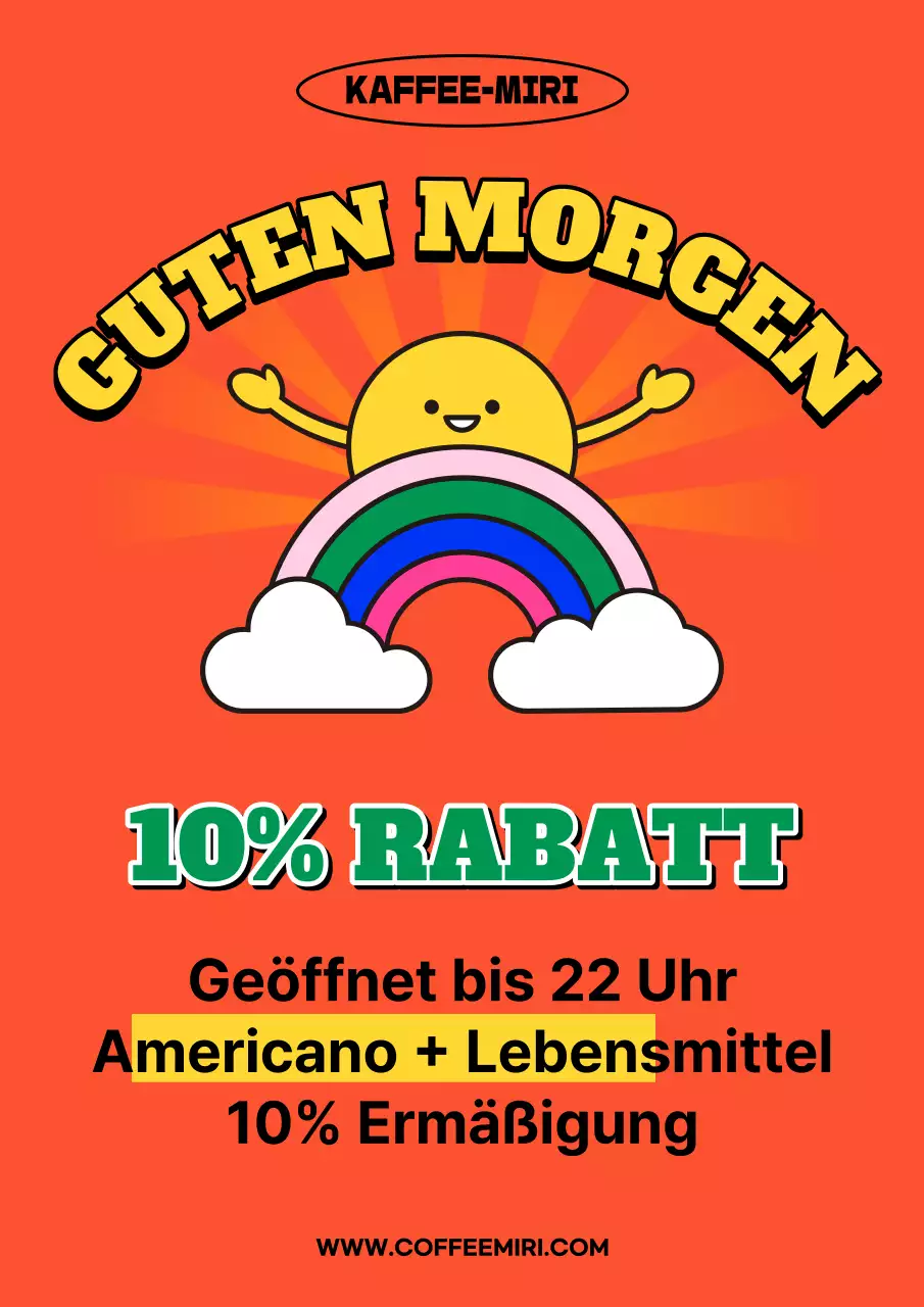 Bewerben Sie Ihre Pop Art Cafe Veranstaltung in Orange