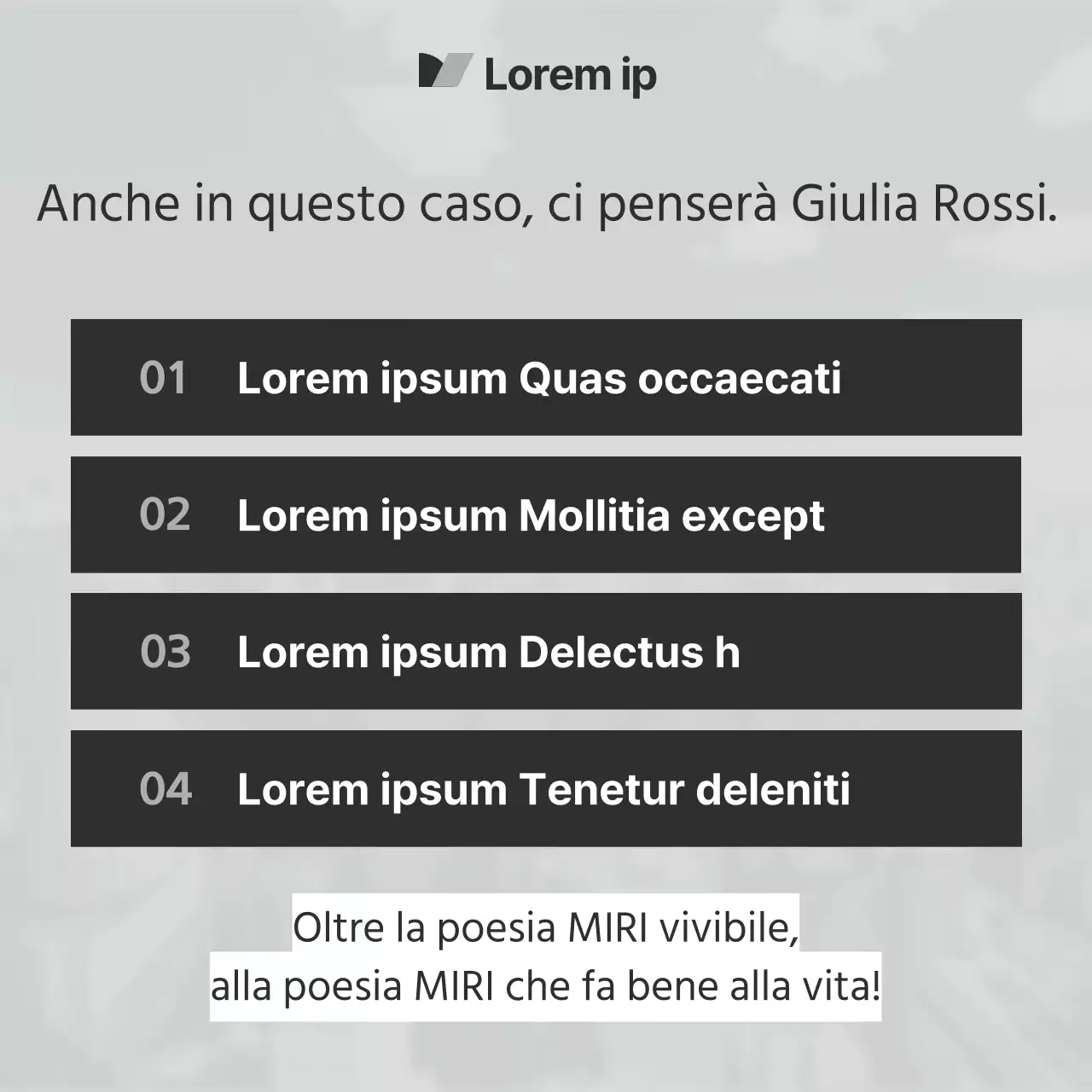 Una moderna campagna elettorale in grigio e nero spiegata
