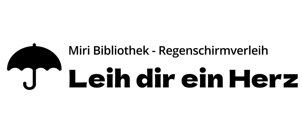 Gestaltung eines Vermietungsdienstes mit einem Regenschirm-Symbol
