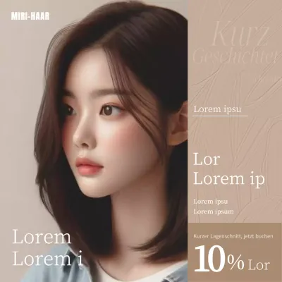 Fördern Sie luxuriöse Frisuren in Beige und Braun