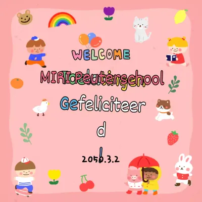 Promoot je toelating in roze