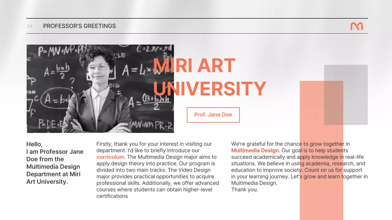 White Minimal Greetings Card Invitation Presentation