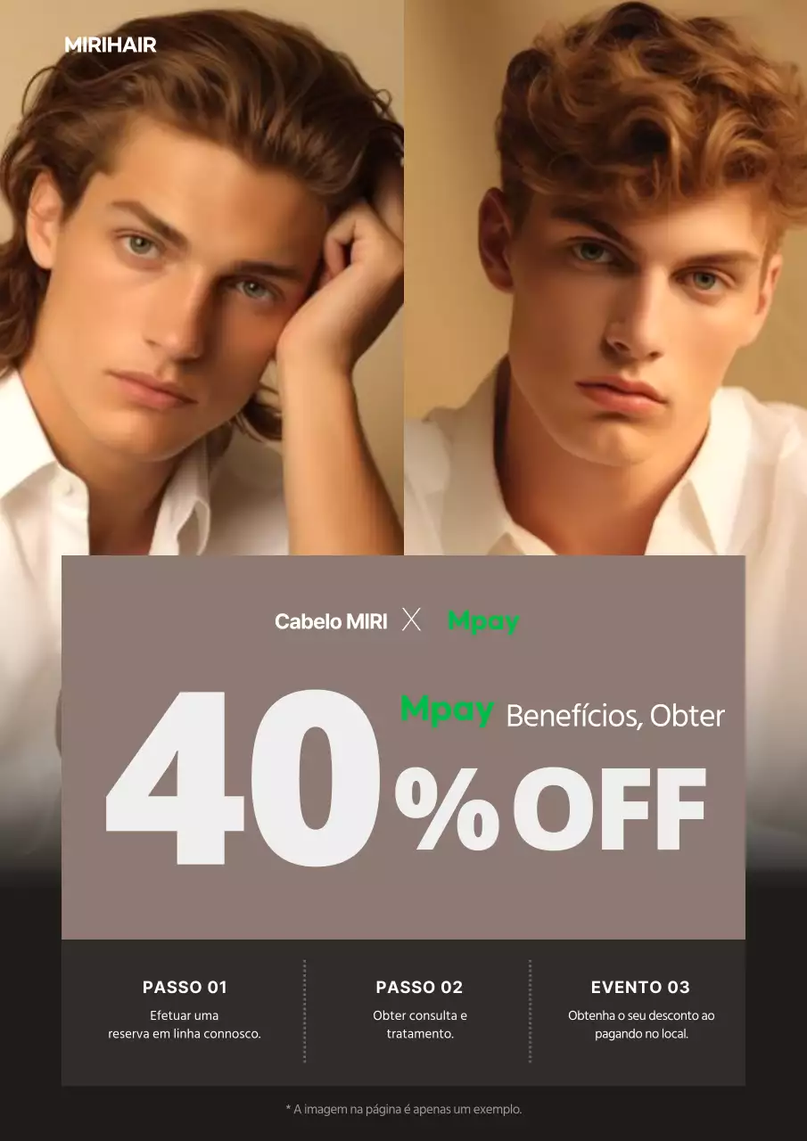 Promover descontos de pré-reserva num salão de cabeleireiro simples de cor bege e castanha