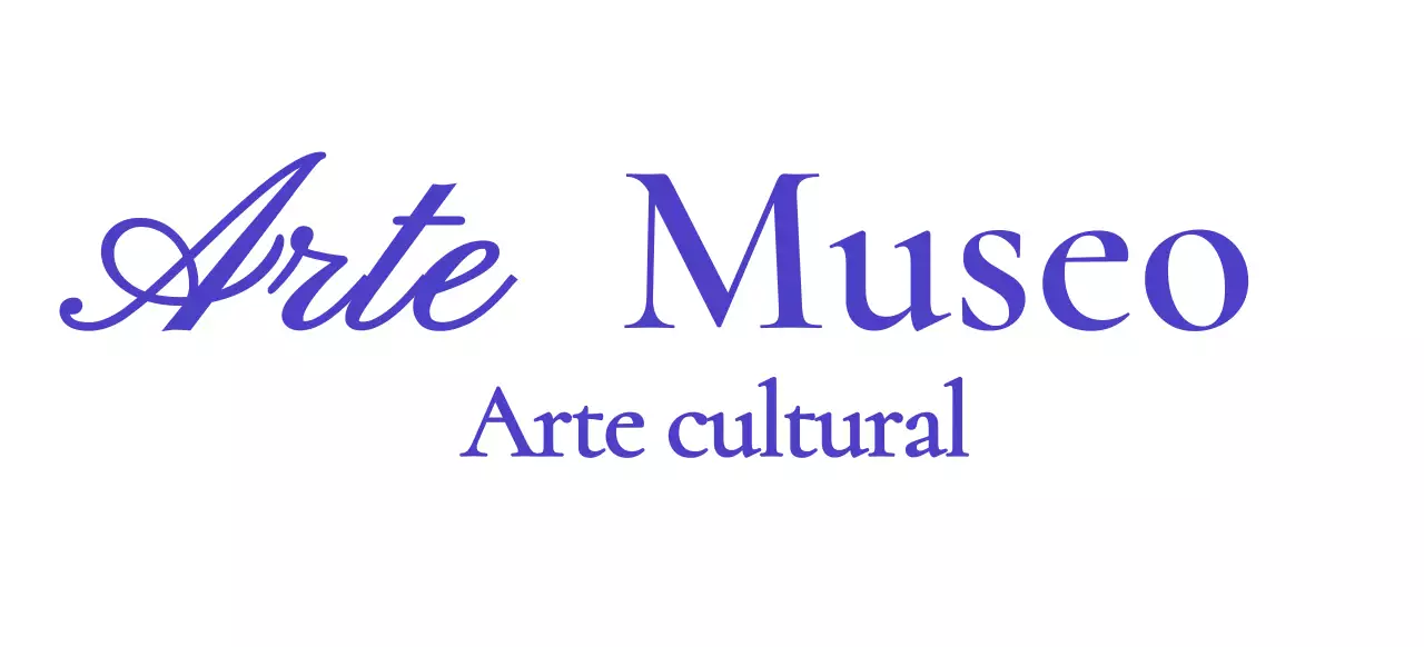 Logotipo de museo con un concepto cursivo elegante