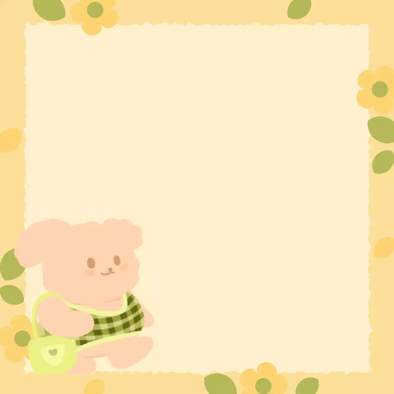 Blocos de notas com ursinhos de peluche em amarelo e chartreuse