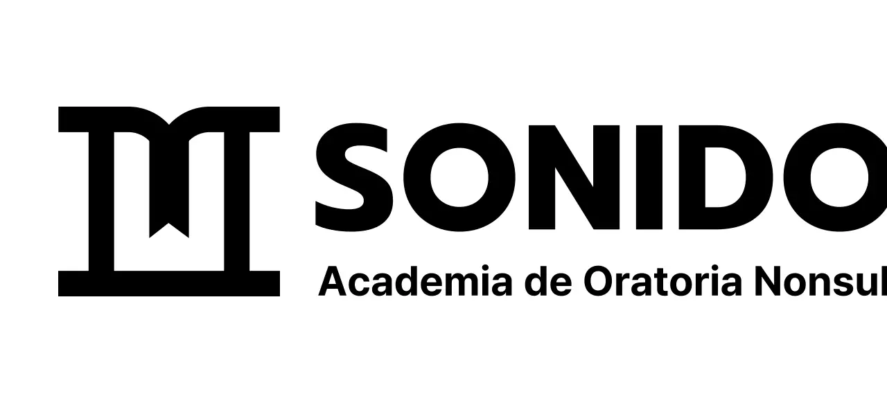 Diseño de escuela de oratoria con icono de podio