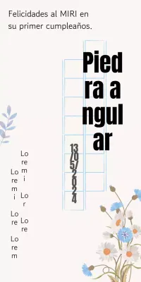 Mensaje de feliz cumpleaños en papel manuscrito vintage