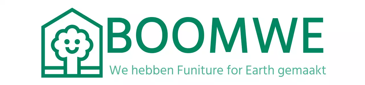 Kleurontwerp voor meubels met merklogo met een boom in een huis