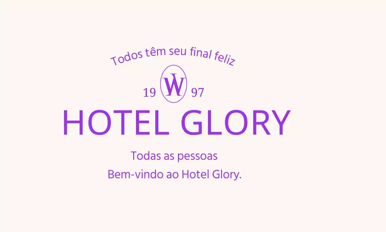 Conceito de hotel de luxo com tipos de letra serifados e disposição do texto